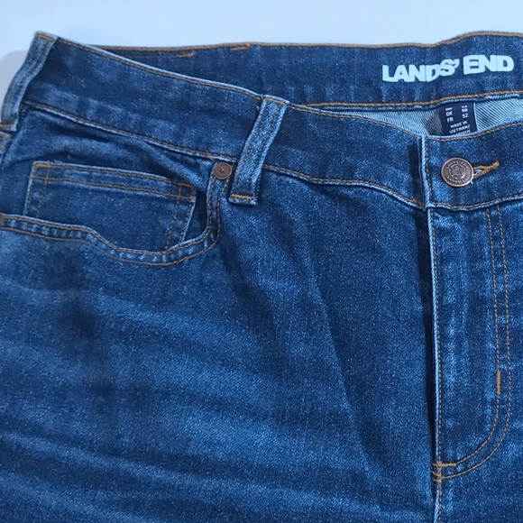 Lands' End Navy Blue NWT Straight Leg Jeans Size 18W - Picture 4 of 15